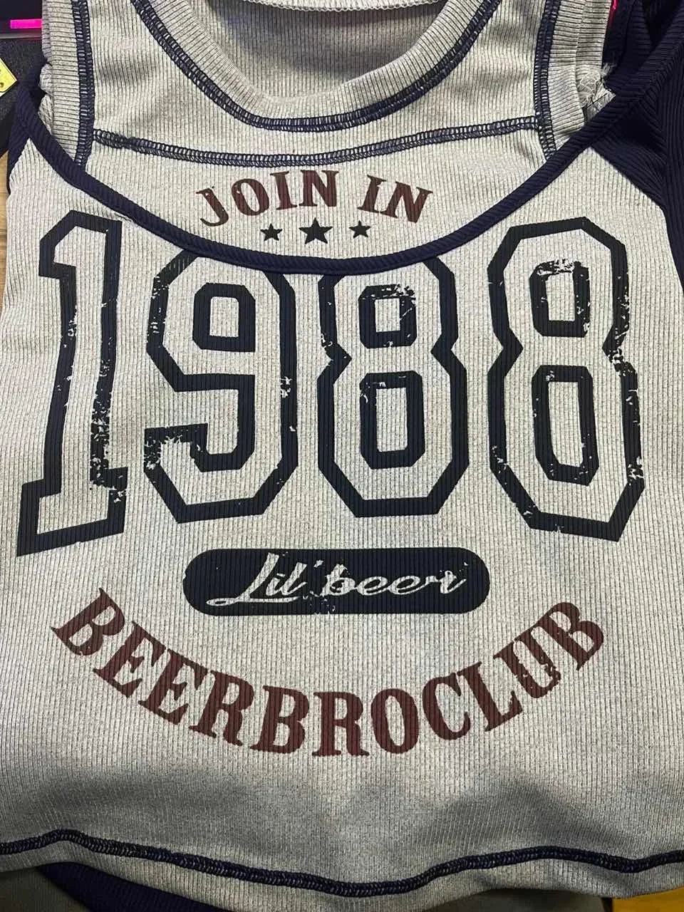 qgtao Y2k Streetwear Vintage Korean Crop Top Women Sexy American Retro Letter Printed T Shirts Off Shoulder Aesthetic Clothes