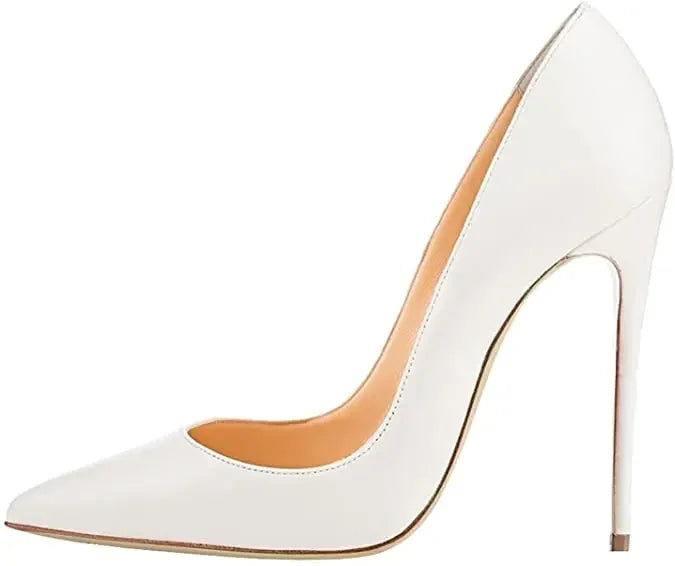 qgtao Thin High Heel Women's Pumps Shoes Sexy Pointed Toe Wedding Shoes Party Pumps Patent Leather