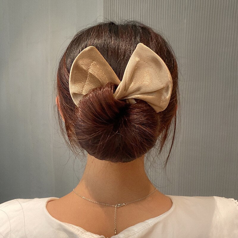 Headband Roller Hair Curler Donut Bun Maker Women's Bow Rabbit Ear Magic Hairstyle Ring Accessories Twisted Lazy Hairpin Tool