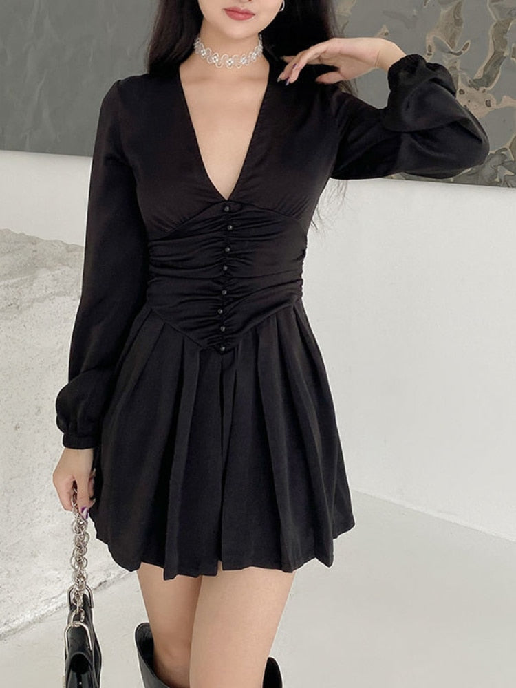 Black Elegant Vintage Dress