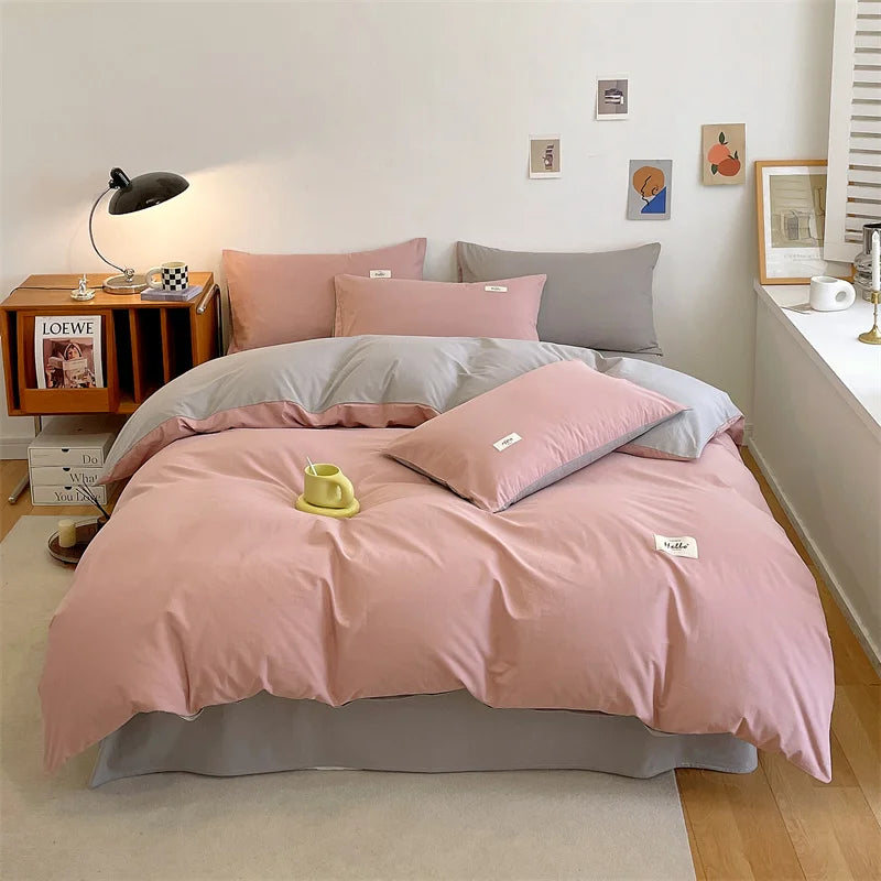 Yeknu Duvet Cover Large Cotton Simple Comfortable Quilt Cover Extra Large Microfiber Quilt Cover (pillow case needs to be ordered)