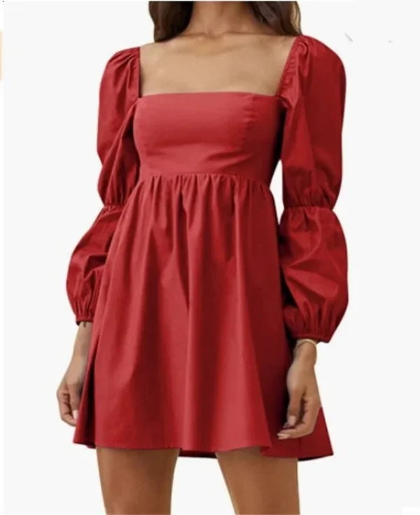 Fashion Clothes Casual Elegant Long Sleeve Women Clothing Vintage Dress for Women Summer Mini Dress Streetwear