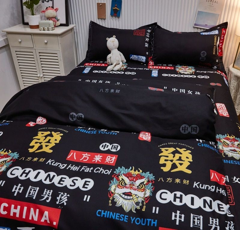 Yeknu Grey Bedding Set Solid Color Flat Sheet Duvet Cover No Filling Pillowcase Bed Linens Polyester Twin Queen Size Home Textile