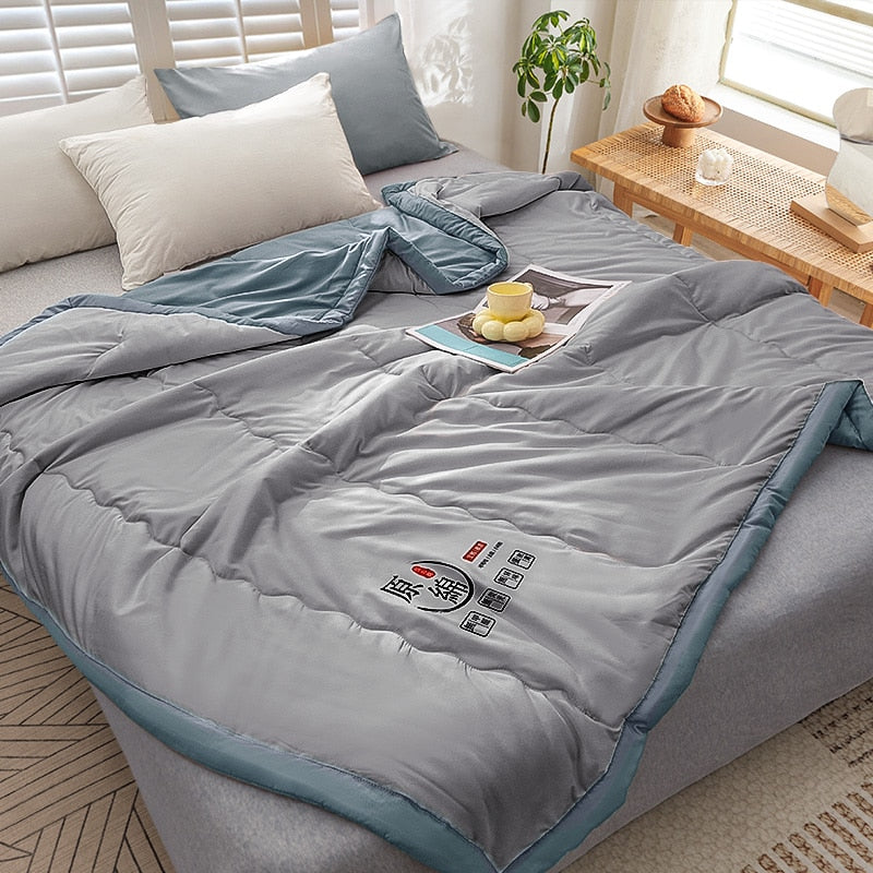 Yeknu Cotton Blanket Comforter Duvet/Quilt/Comforter Summer Luxury Blanket ice silk cool thin quilt 150 single bed quilt