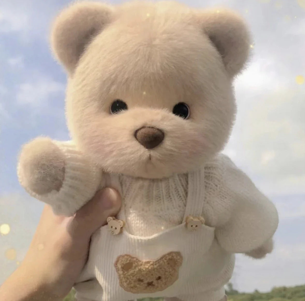 qgtao 30cm Handmade Bear Plush Toy Change Dress Cartoon Honey Cloth Baby Girl Hug Cuddly Plushie Doll for Kids Christmas Gift For Kids