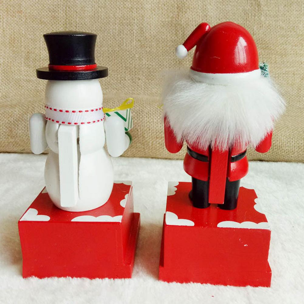 Wooden Snowman Santa Soldier Ornament 24 Days Christmas Countdown Advent Calendar Birthday New Year Desktop Decoration Xmas Gift
