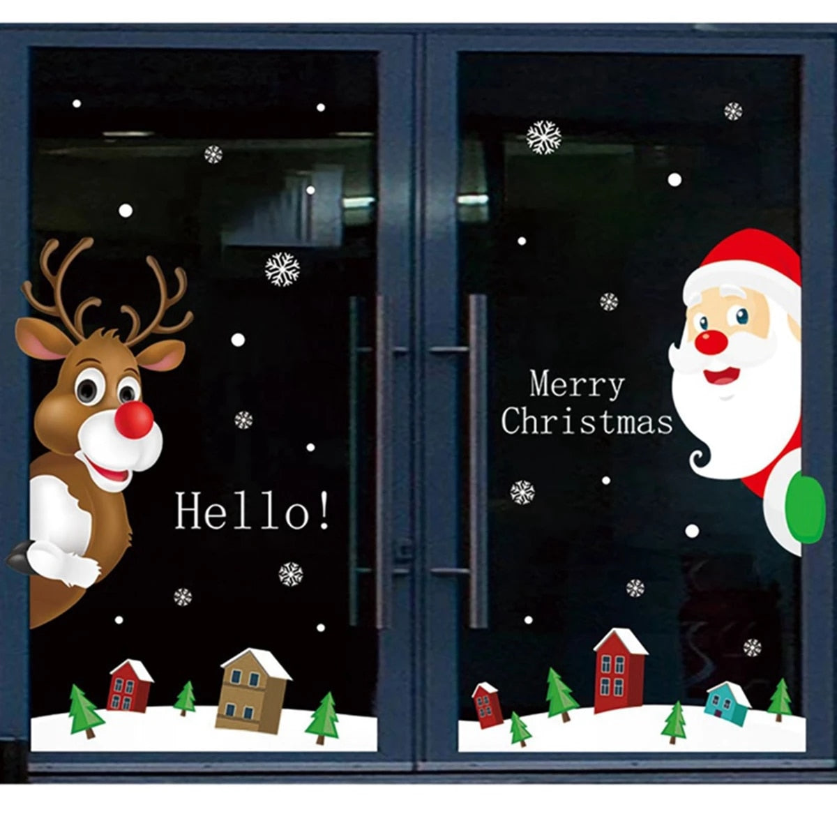 Christmas Wall Window Stickers Marry Christmas Decoration For Home  Christmas Ornaments Xmas Navidad Gift New Year 2023