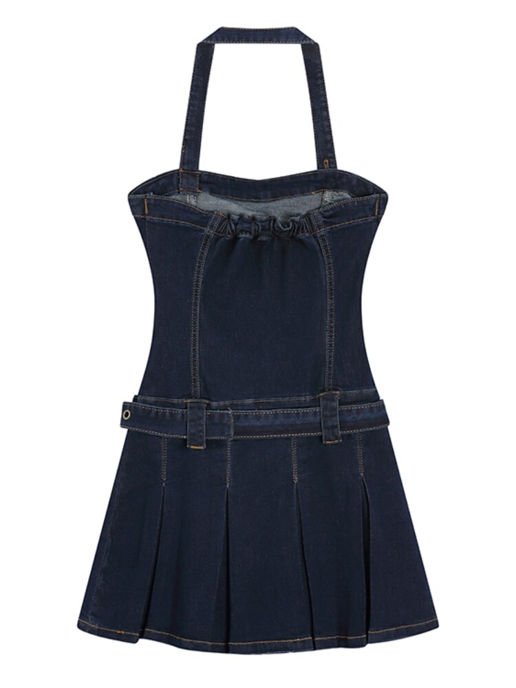 Spaghetti Strap Denim Dress