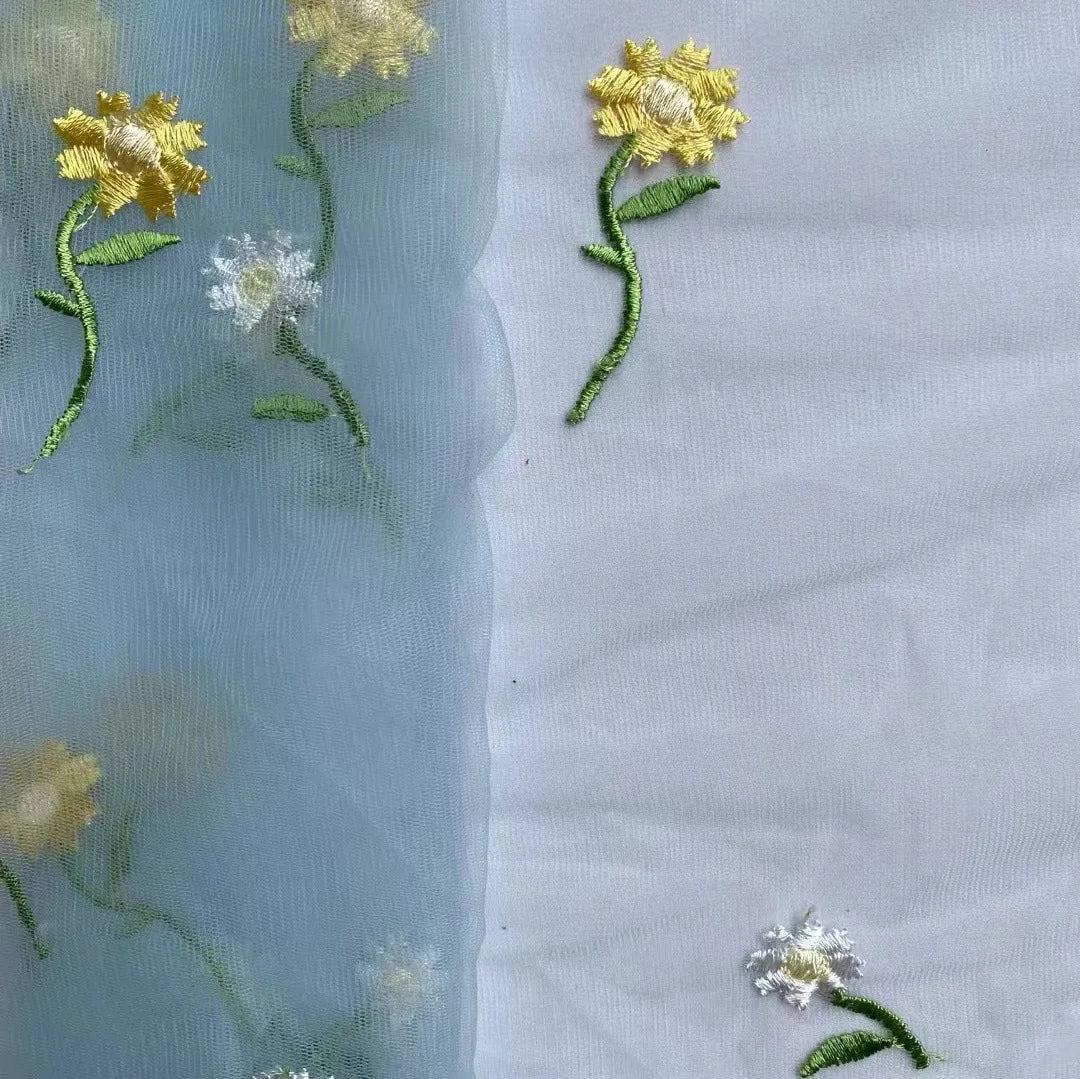 qgtao vintage Embroidery Lace Appliques Butterfly Tulle Long Prom Dresses Puff Sleeves A-Line Evening Gowns Formal Party Dress 2022