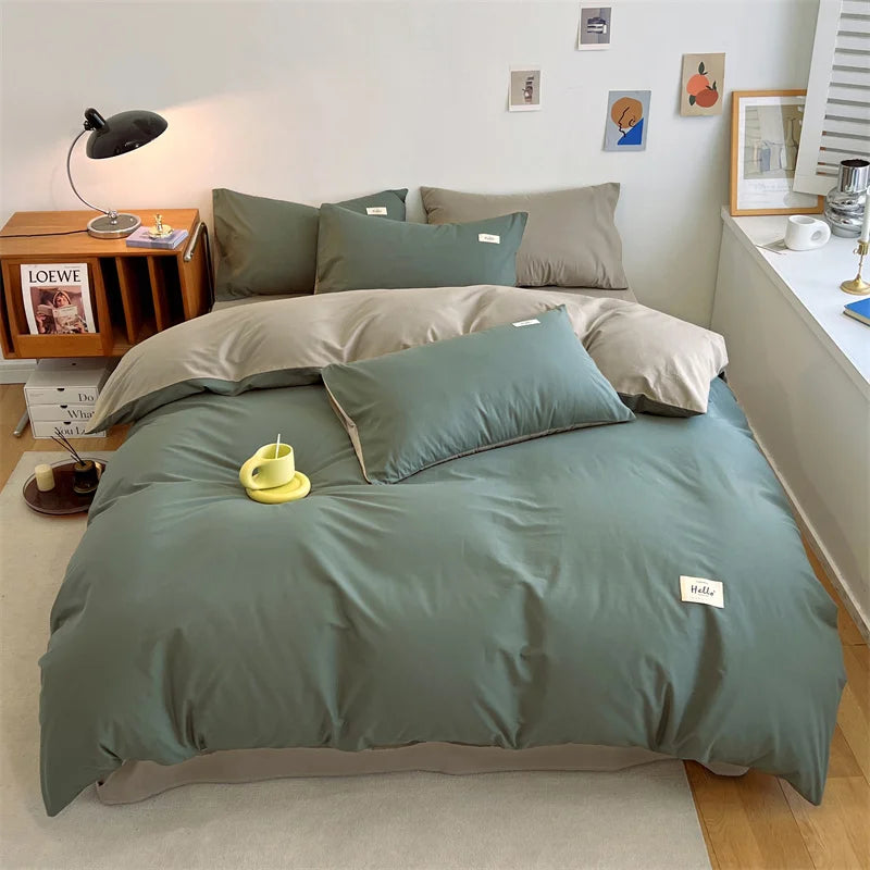 Yeknu Duvet Cover Large Cotton Simple Comfortable Quilt Cover Extra Large Microfiber Quilt Cover (pillow case needs to be ordered)