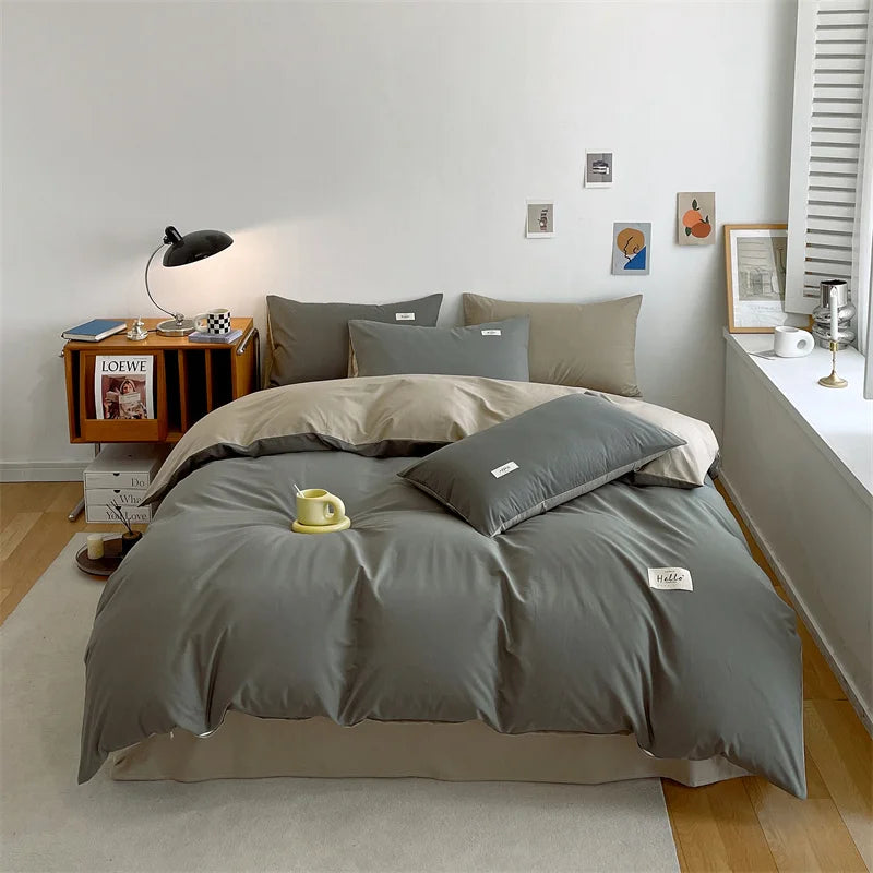 Yeknu Duvet Cover Large Cotton Simple Comfortable Quilt Cover Extra Large Microfiber Quilt Cover (pillow case needs to be ordered)