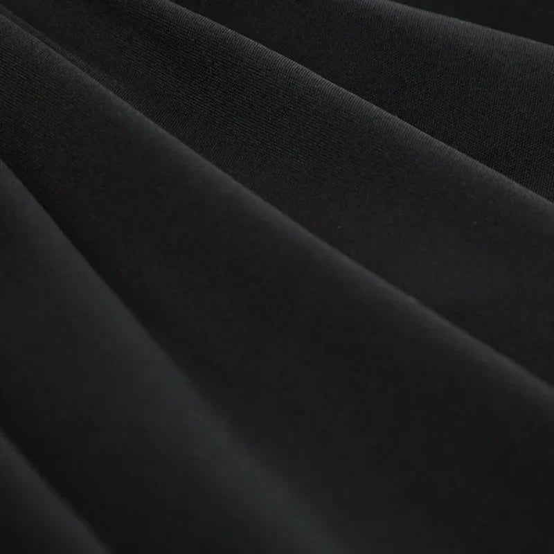 qgtao Gothic Square Neck Corset Maxi Dress