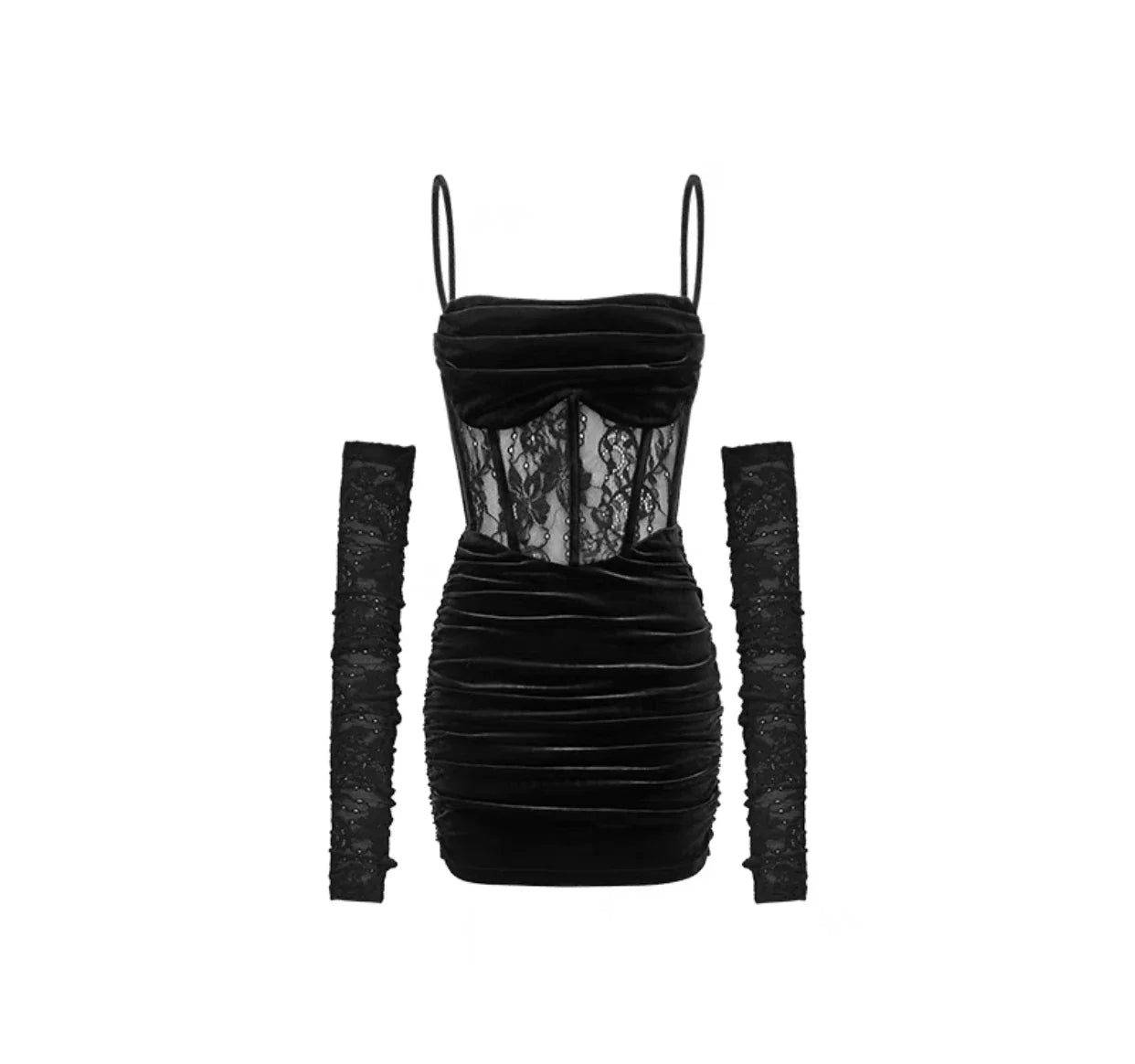 qgtao Sexy Bodycon Maxi Dress Women  Evening Party Prom Robe Wedding Vestidos Mujer Velvet Lace Patchwork Spaghetti Strap Slim Mermaid