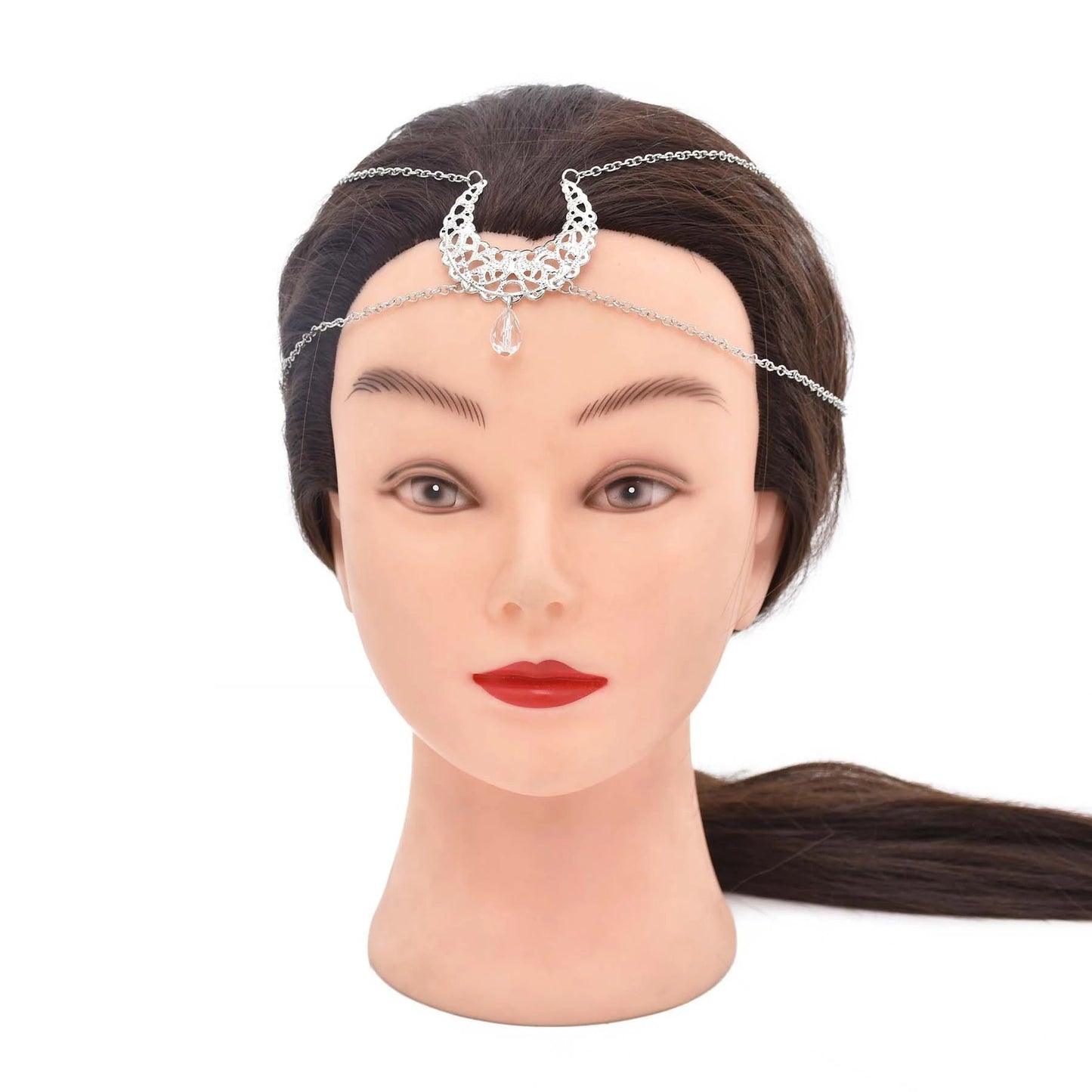 Bohemian Ethnic Forehead Head Chain Exotic Bride Party Wedding Accesories Headband Headpiece Afghan Indian Femme Hair Jewelry
