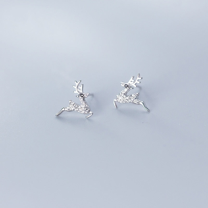 Cute Christmas Elk Dangle Earrings For Women Charm Xmas Deer Star Bowknot Round Ball Drop Earring Girls New Year Party Jewelry