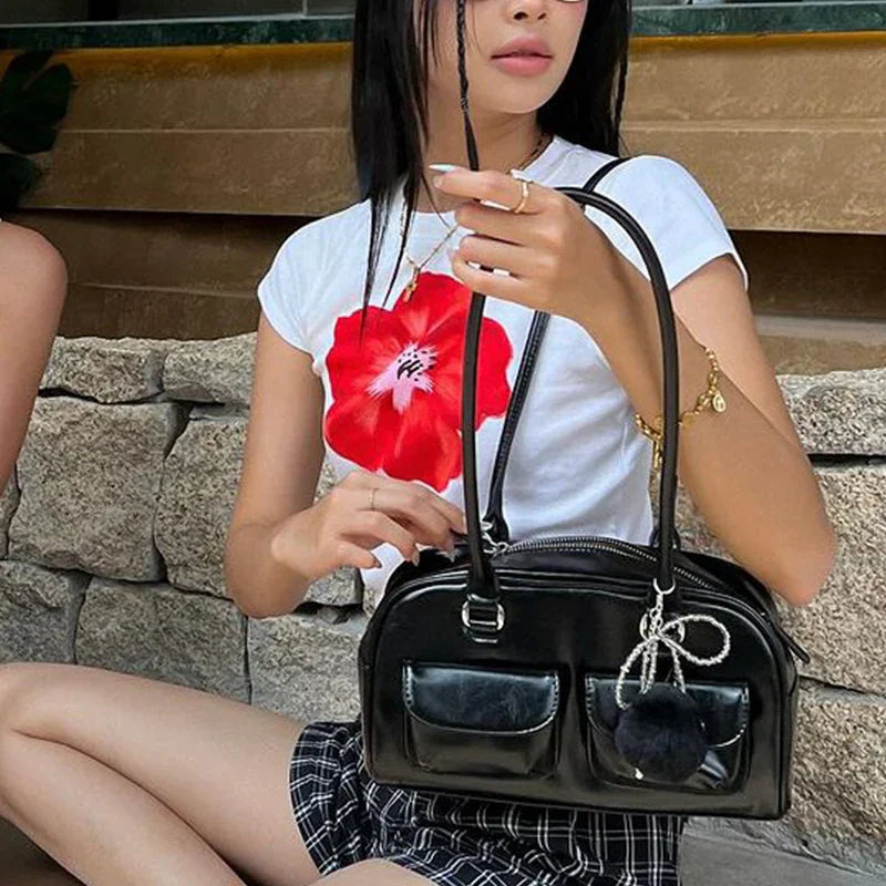 qgtao Sexy Summer Crop Tops Aesthetic Flowers Graphic Baby Tee Goth Harajuku Y2k Style Short Sleeve Camis Vintage Woman 2000s T-shirts