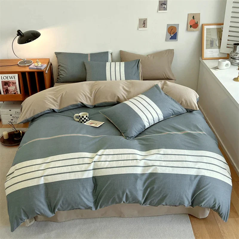 Yeknu Duvet Cover Large Cotton Simple Comfortable Quilt Cover Extra Large Microfiber Quilt Cover (pillow case needs to be ordered)