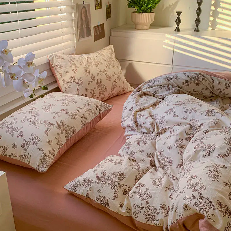 Yeknu Euro Bedding Set Free Shipping Beddings Sets Princess Style Pure Cotton Intensification Level A Bedroom Set Queen Size Bed Sheet