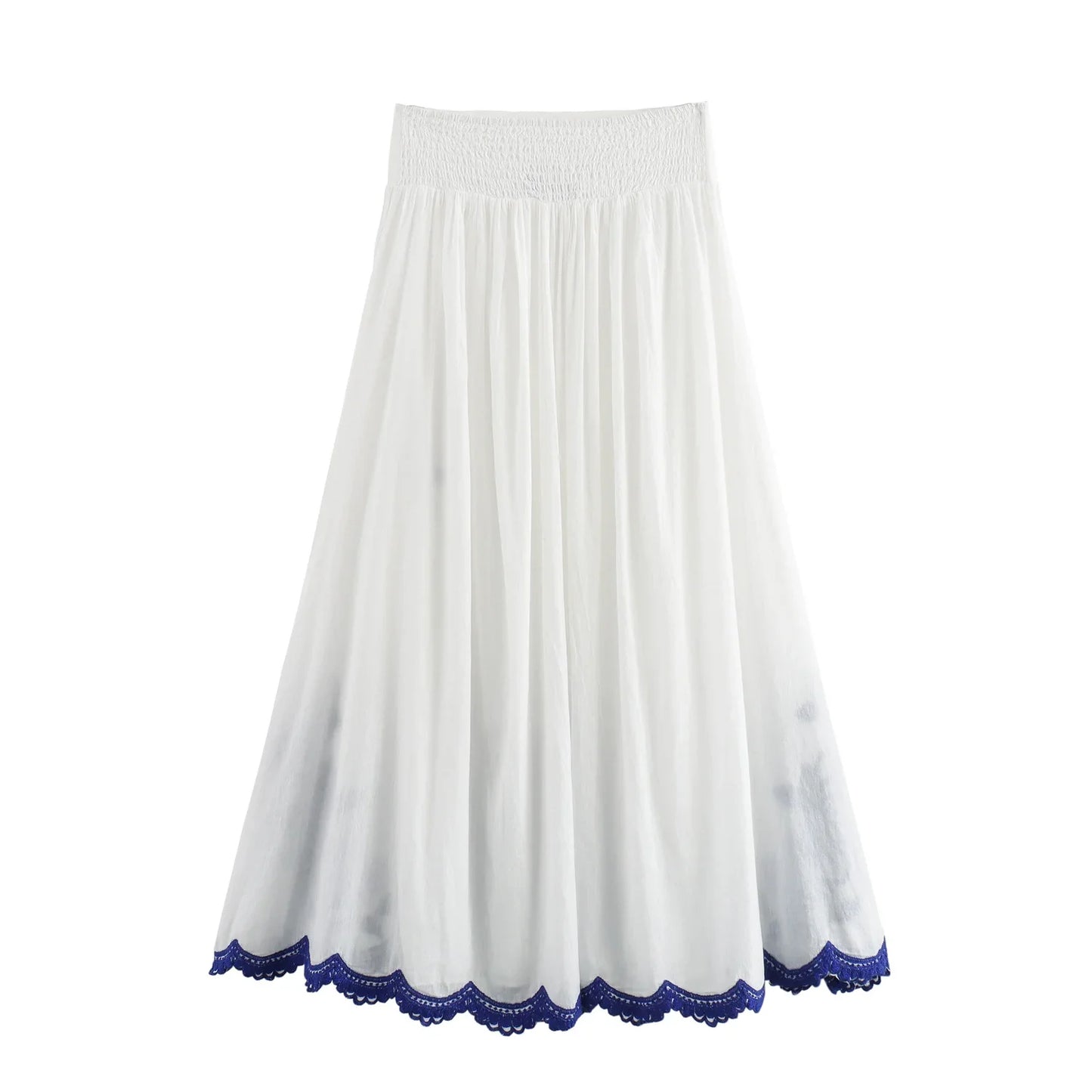 qgtao 2024 Women's Ethnic Embroidered Top Shirt Loose Elastic Waist Skirt Women's Clothing Sales Plus Size Women Clothing