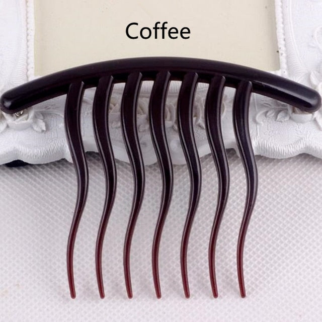 Women Hairpins Styling Clip Fluffy Stick Bun Maker Plastic Braiding Tool Ponytail Holder Hair Combs Hair Clip Accessories