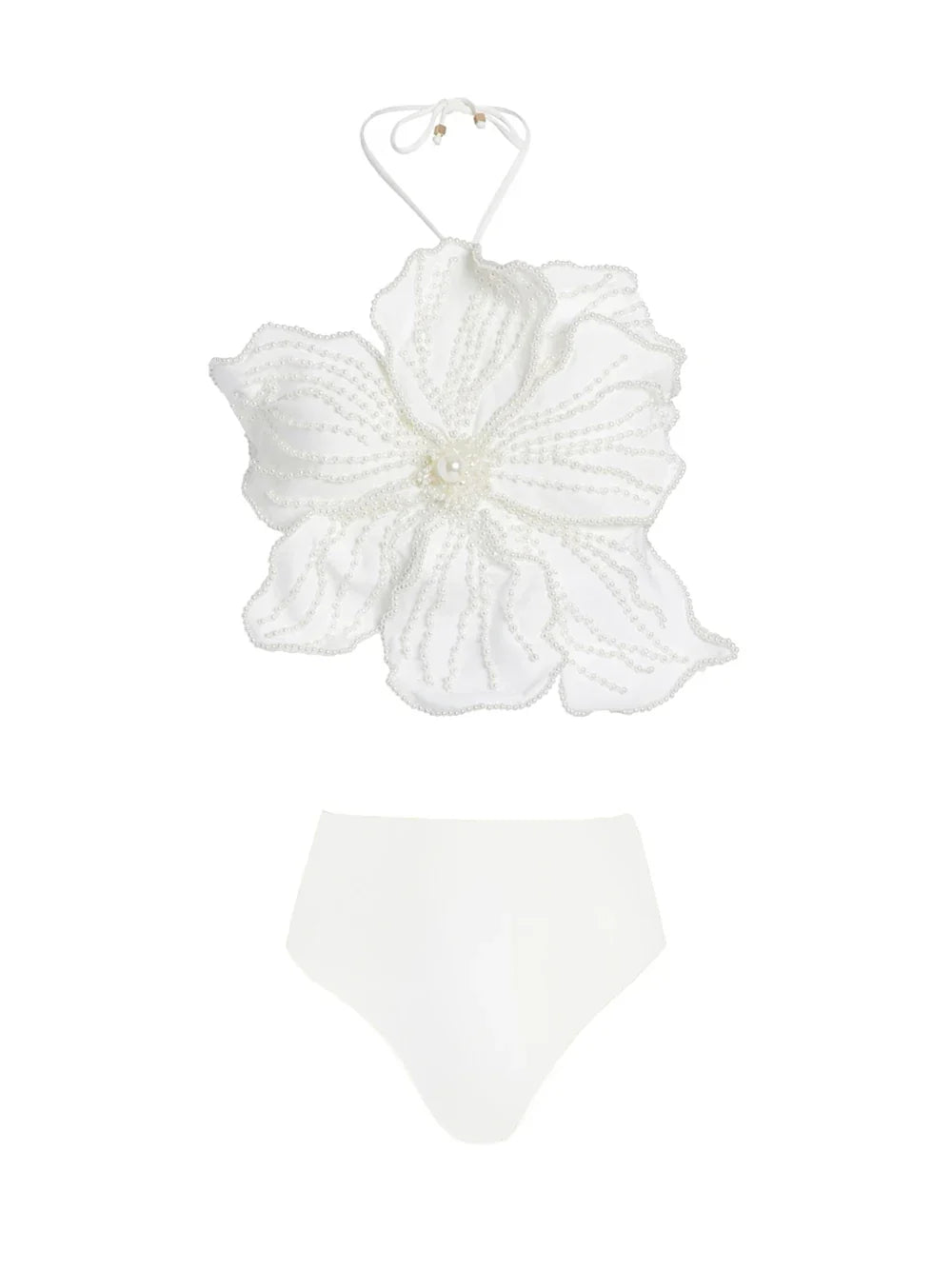 qgtao 3D Large Floral Bikini Set For Women Swimwear Solid Color Beach Outfits Fashion Beachwear and Mesh Trunks Sexy Tankini 2023