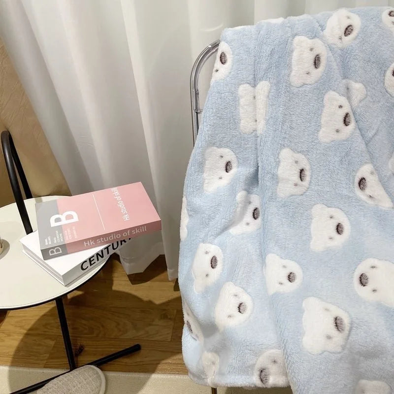 Yeknu Ins Style Zebra Blanket Soft Microfiber Blanket For Bed Office Flannel Blanket Warm Throw Blanket Plush Bedspread Kids Bedding