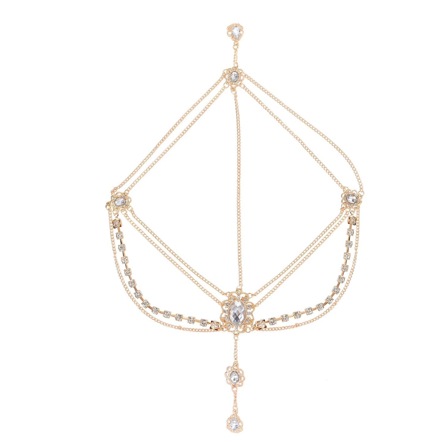 Gypsy Turkish Bohemian Head Chain Indian Hair Jewelry Tribal Forehead Dancing Wedding Hair Accesories Boho Headband Headpieces