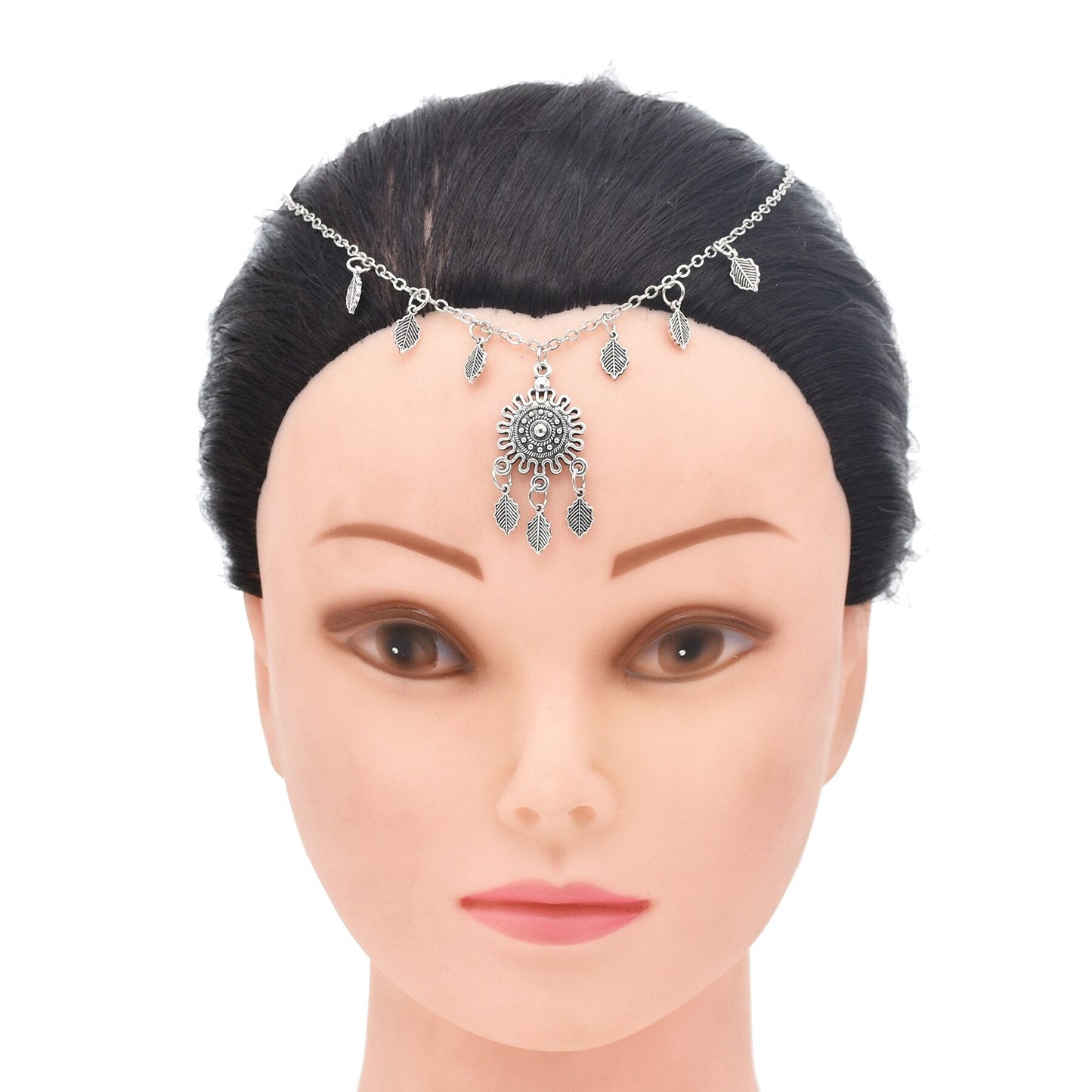 Gypsy Turkish Bohemian Head Chain Indian Hair Jewelry Tribal Forehead Dancing Wedding Hair Accesories Boho Headband Headpieces