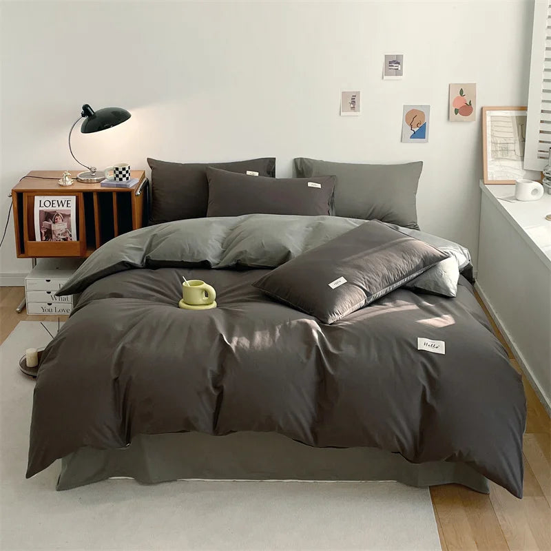 Yeknu Duvet Cover Large Cotton Simple Comfortable Quilt Cover Extra Large Microfiber Quilt Cover (pillow case needs to be ordered)