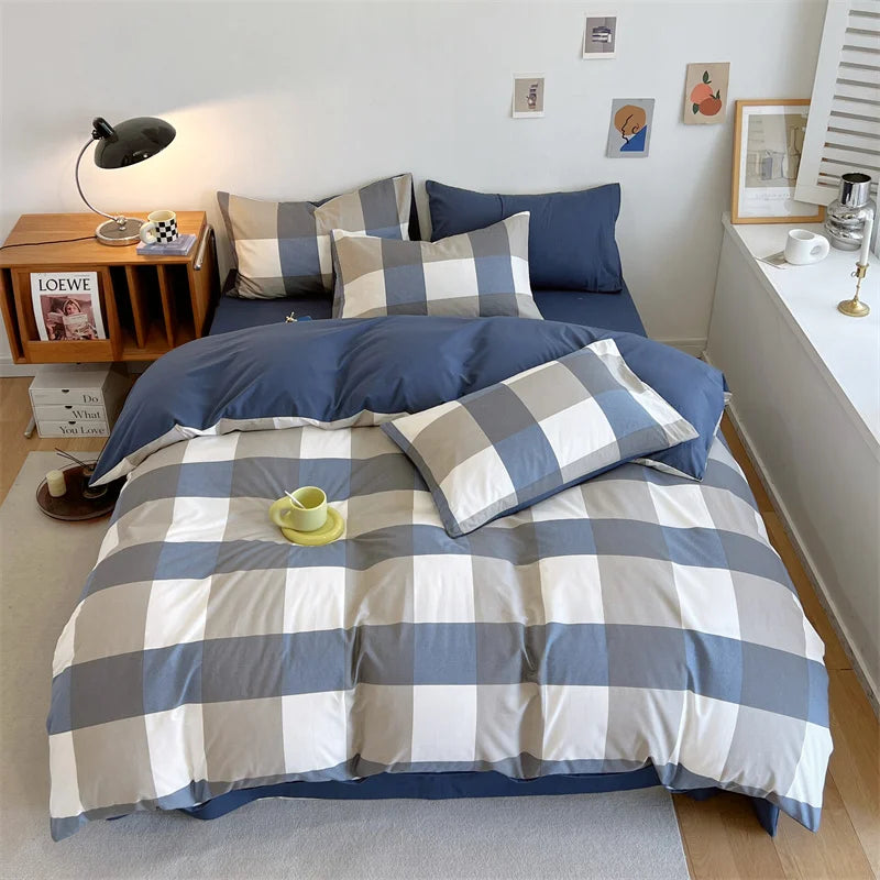 Yeknu Duvet Cover Large Cotton Simple Comfortable Quilt Cover Extra Large Microfiber Quilt Cover (pillow case needs to be ordered)