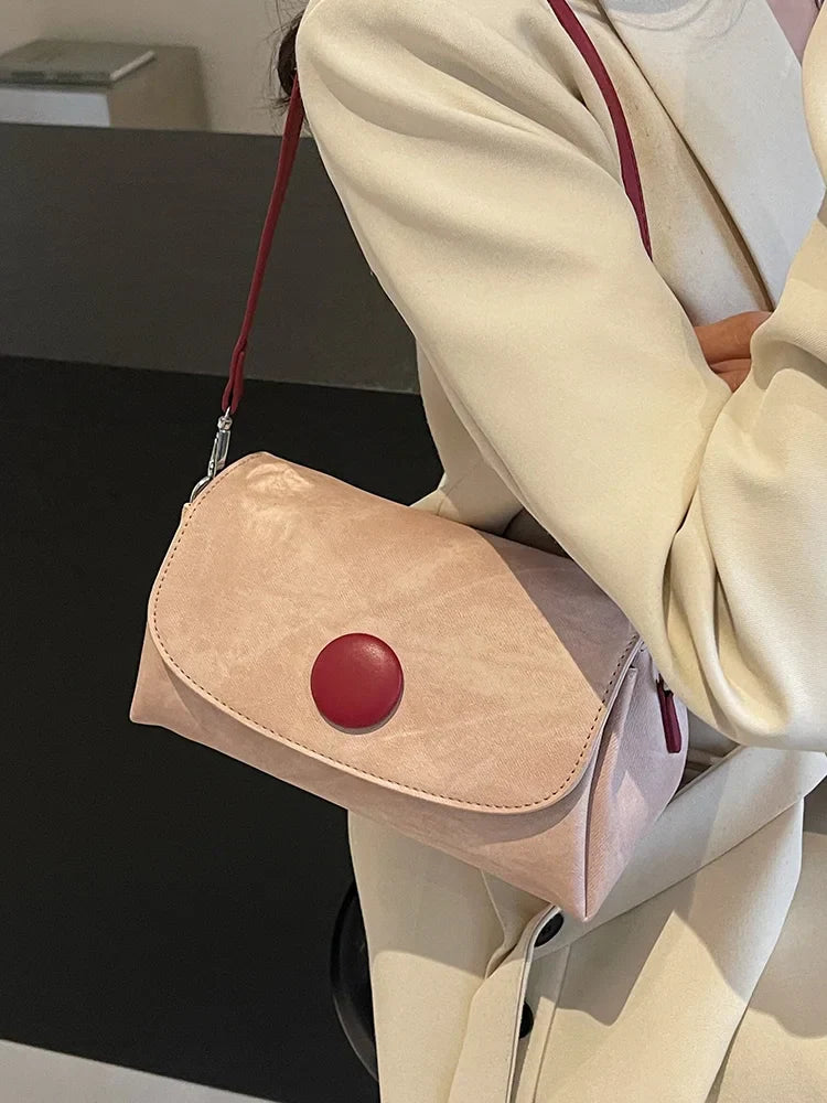 qgtao WomenTrendy High End Commuting Shoulder Bag Double Shoulder Straps Spring Autumn New Style Fashion Crossbody Small Square Bags