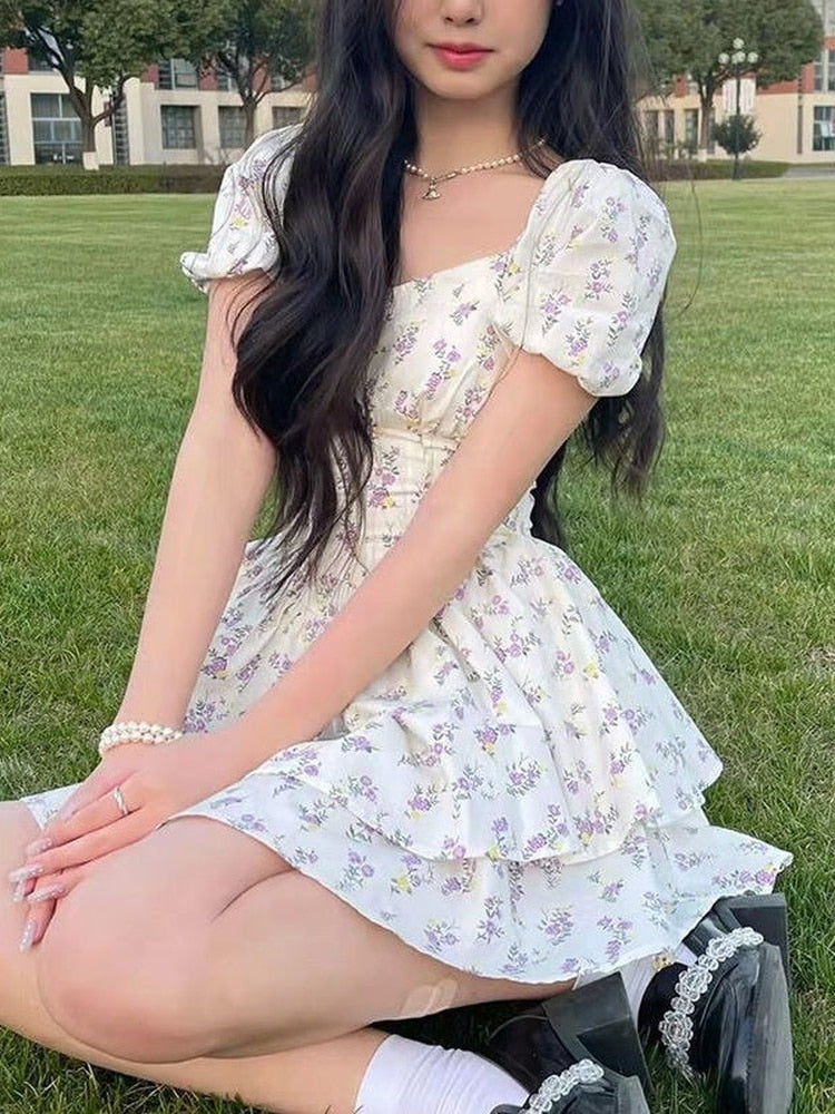 Coquette Summer Floral Dress