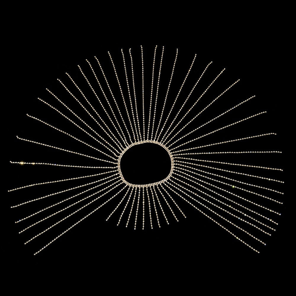 Stonefans Flash Long Tassel Hair Chain Rhinestone Head Chain for Women Nightclub Crystal Headband Hat Bridal Headpiece Jewelry