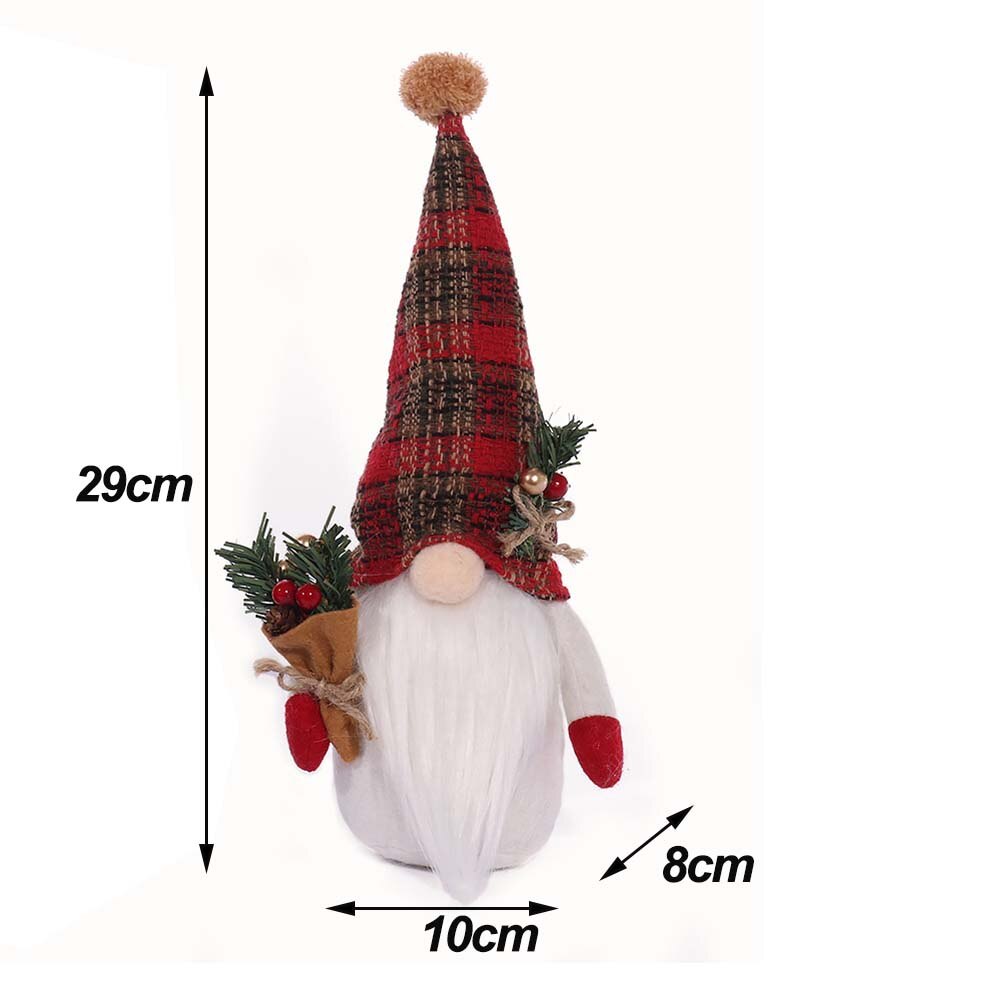 Christmas Gnome Plush Decor Christmas Elf Faceless Doll Xmas Gnomes Christmas Decorations for Home New Year Holiday Gift