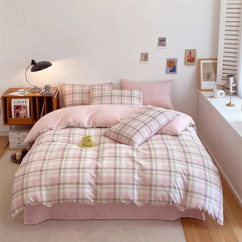 Yeknu Duvet Cover Large Cotton Simple Comfortable Quilt Cover Extra Large Microfiber Quilt Cover (pillow case needs to be ordered)