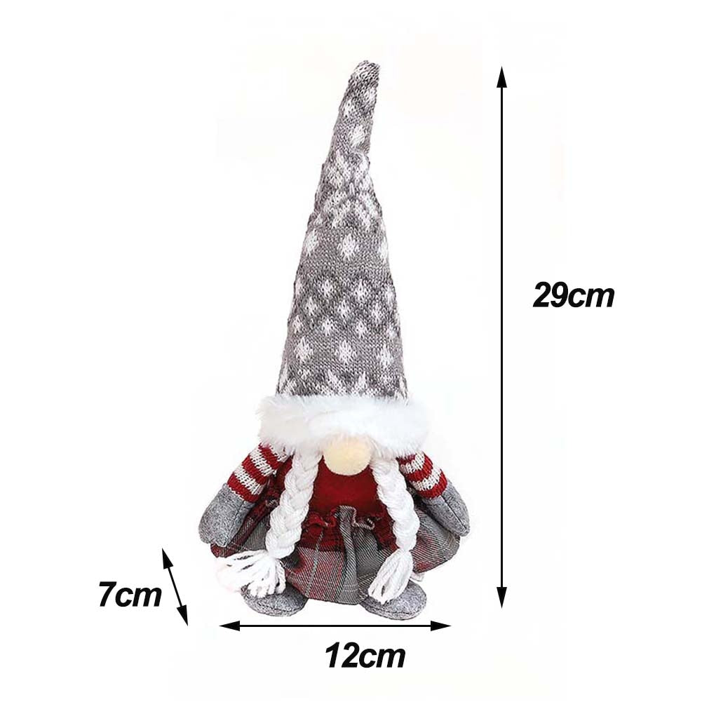 Christmas Gnome Plush Decor Christmas Elf Faceless Doll Xmas Gnomes Christmas Decorations for Home New Year Holiday Gift