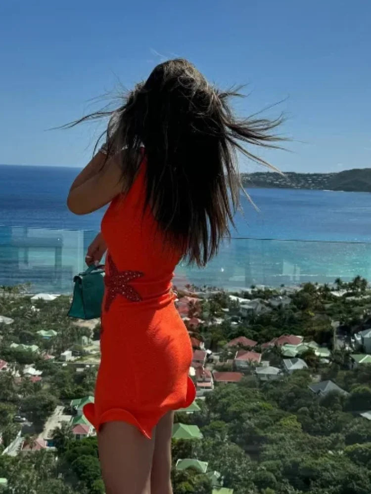 qgtao Fashion Star Sequins Strap Mini Dress For Women Sexy Sleeveless Bodycon Dresses 2024 Chic Female Summer Holiday Party Vestidos