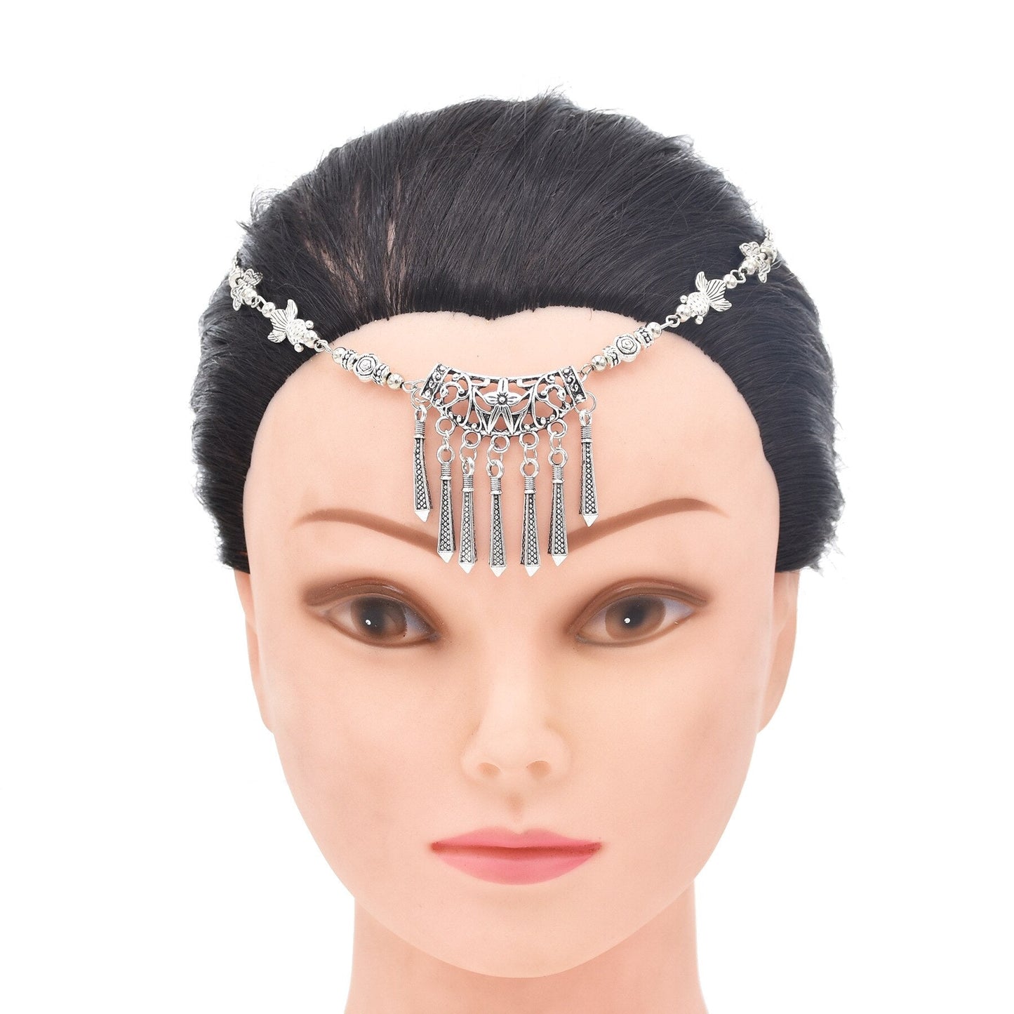 Gypsy Turkish Bohemian Head Chain Indian Hair Jewelry Tribal Forehead Dancing Wedding Hair Accesories Boho Headband Headpieces