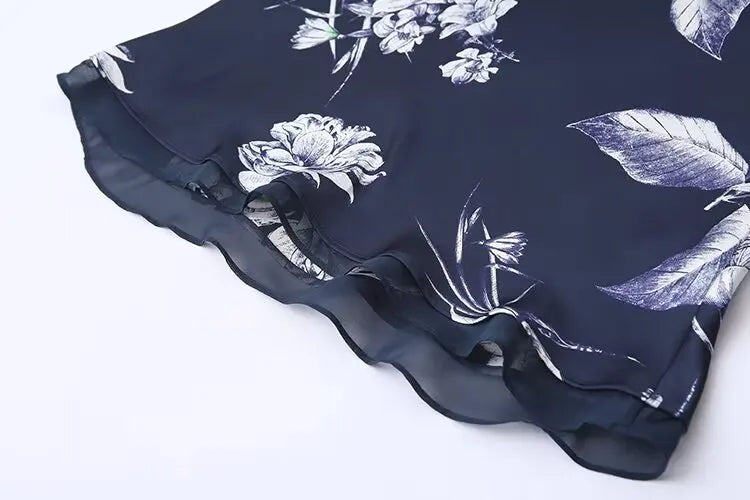 qgtao 2024 Women's Silk Satin Printed Skirt Woman Traf-store Skirts Clothing Korean Dongdaemun Winter Y2k High Quality