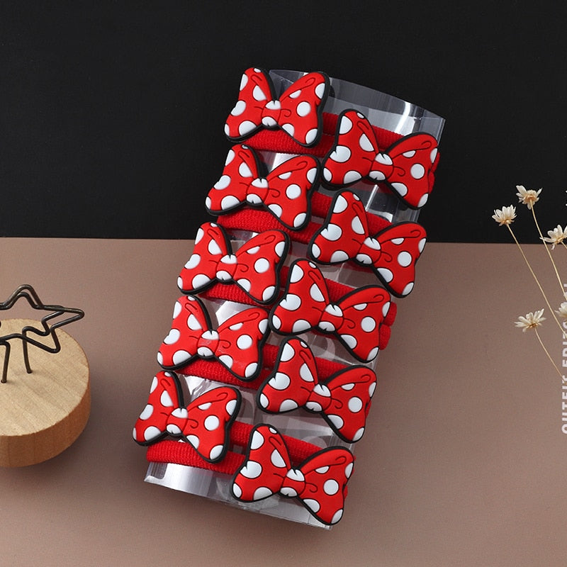 10PCS/Set Girls Cute Hair bands Elastic Rubber Band Headwear Hair Accessories Kids Cartoon Animals Headband Ornaments Gift