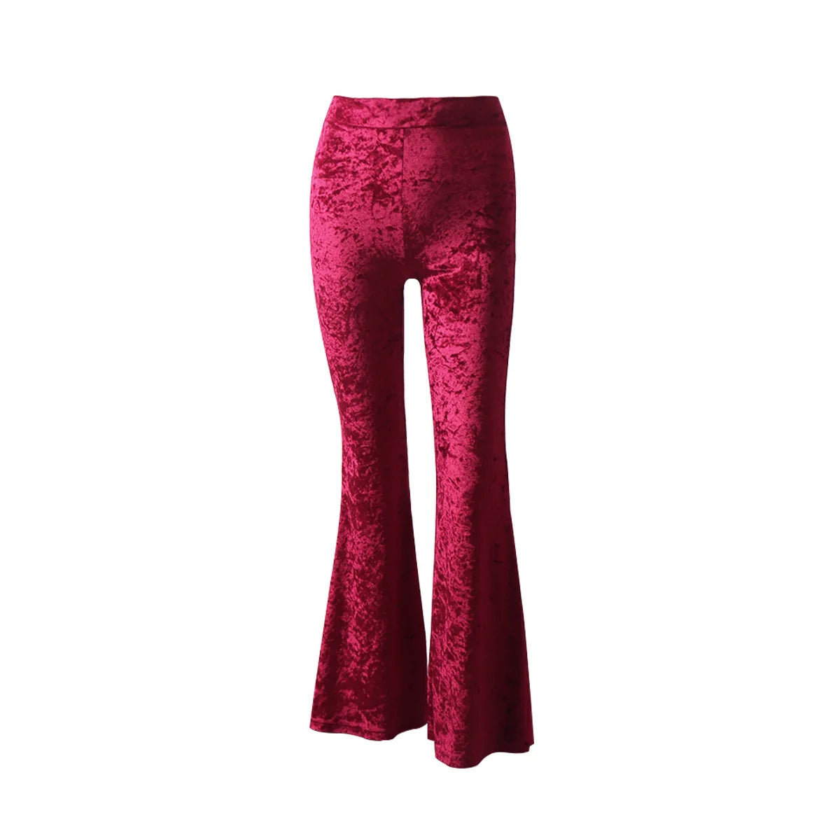 Wide Leg Pants Women Korean Fashion Vintage High Waist Flare Pants Pantalones de Mujer Gold Velvet Trousers Pleuche