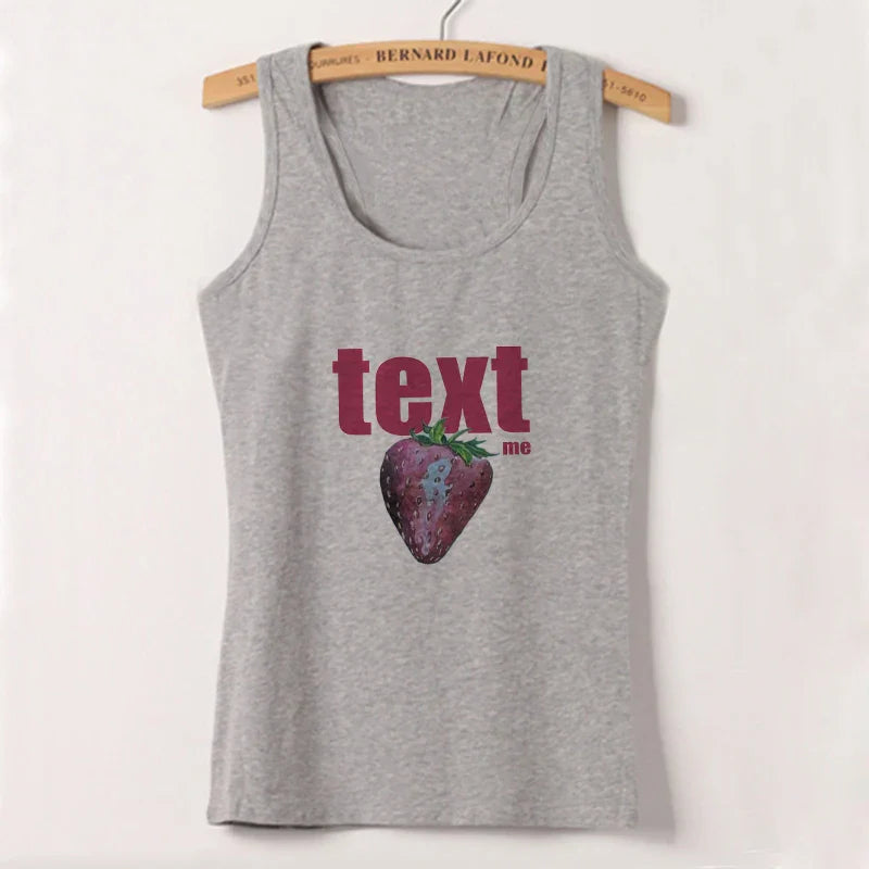 qgtao Y2k Street Crop Tops Women's Short Sleeve O Neck Clothes Sexy T-shirts Sling Vest Graphics Print Summer Female Slim Baby Tees