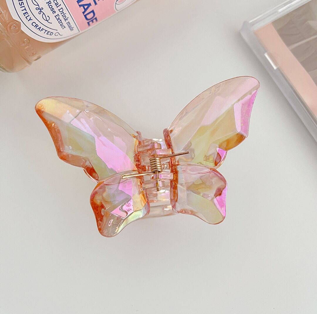Trendy Transparent Pearl Butterfly Clamp Crab Hair Claws For Women Girls Acrylic Hairpin Hair Clip Barrettes Hair Accessories