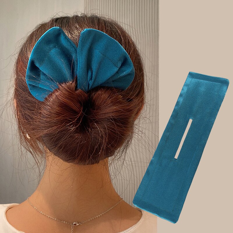 Headband Roller Hair Curler Donut Bun Maker Women's Bow Rabbit Ear Magic Hairstyle Ring Accessories Twisted Lazy Hairpin Tool