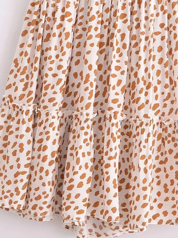 qgtao  Sexy V Neck Women Dress Summer Dresses Spaghetti Strap Printed Backless Beach Femme Mini Dress 