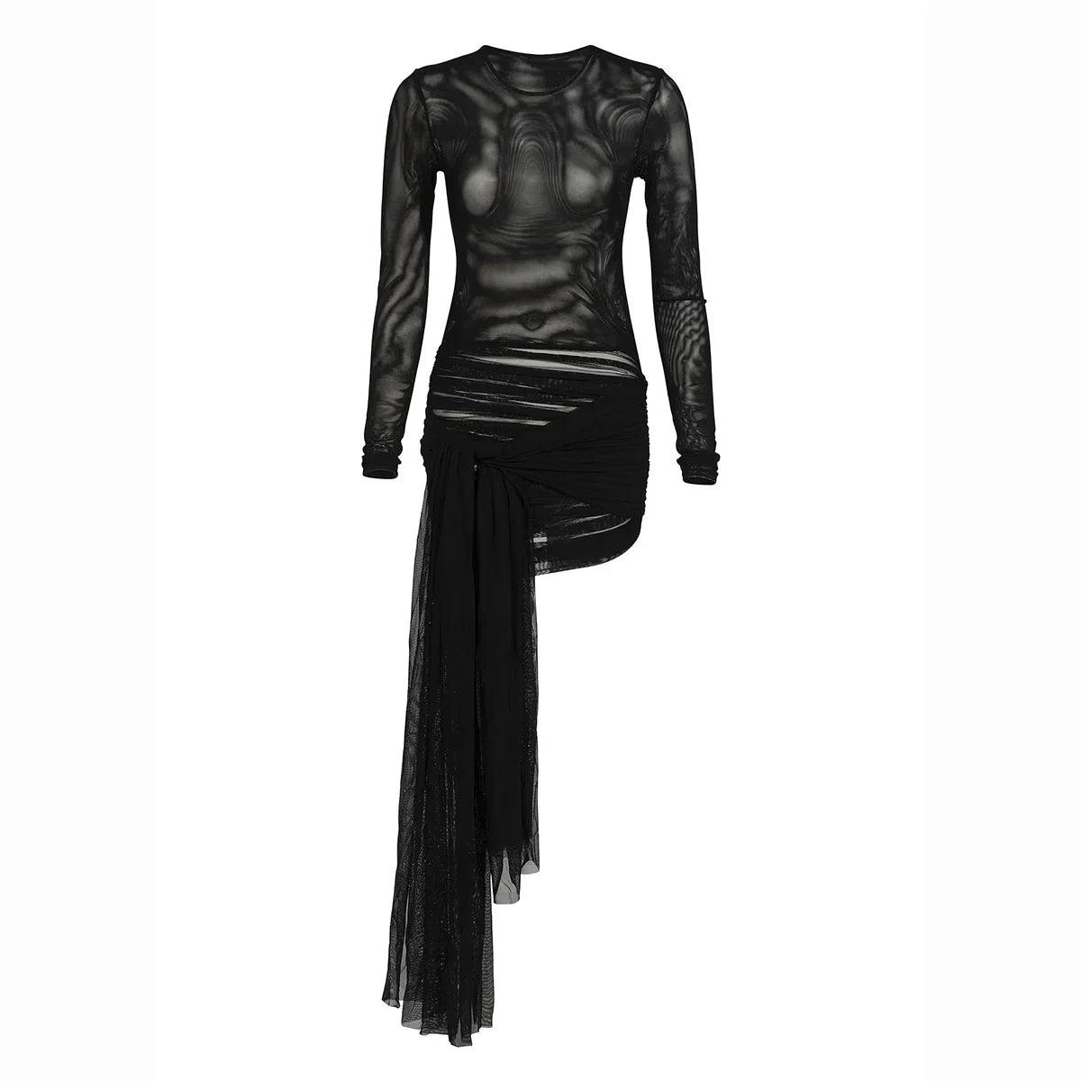 qgtao 1 Piece Mesh Cover Ups Sexy Bikini Black Dress Bikini Set Women Swimsuit Female Swimwear 2024 Bathing Suit Summer Beachwear