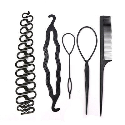 Women Girls Donut Hair Bun Maker Disk Curler Roller Braiding Tool DIY Hair Twist Clip Styling Tools Hairstyle Accessories