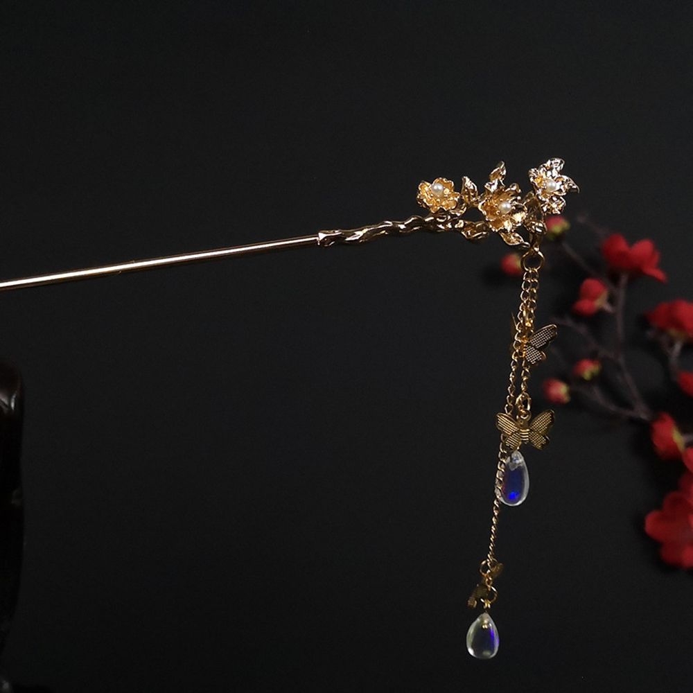 Alloy Round Hairpins Bun Cuff Vintage Leaf Hair Stick Set Bun Holder Women Hair Accessories Retro Hair Pins