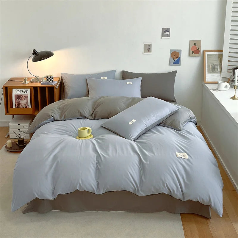 Yeknu Duvet Cover Large Cotton Simple Comfortable Quilt Cover Extra Large Microfiber Quilt Cover (pillow case needs to be ordered)