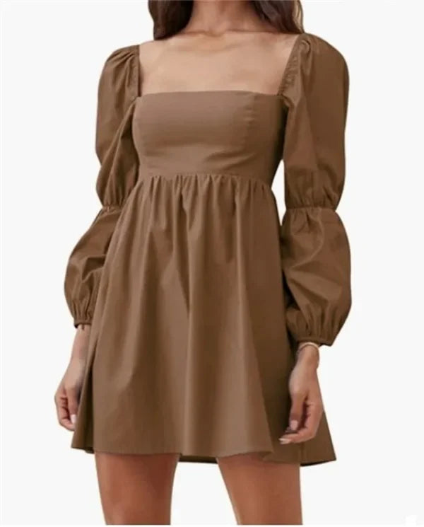 Fashion Clothes Casual Elegant Long Sleeve Women Clothing Vintage Dress for Women Summer Mini Dress Streetwear